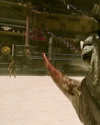 He Outsmarted a 2-Ton Rhino — Gladiator 2’s Epic Fight #movie #film #shorts