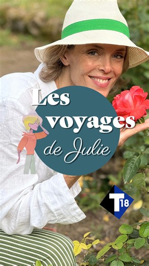 📺 INÉDIT - Rendez-vous ce soir à 20h55 sur T18 pour découvrir les 4 premiers épisodes des Voyages de Julie ! 🌍😘 - REPLAY : https://t18.fr/prog/les-voyages-de-julie-14526 - | Julie Andrieu