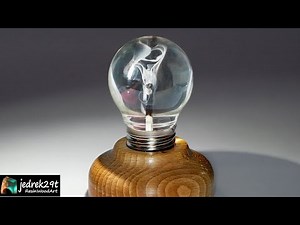 Burning MATCHES Art in the light bulb. DIY a Simple Way / RESIN ART