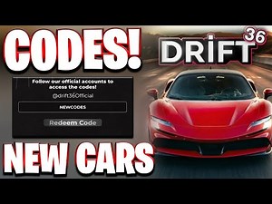 NEW! ALL NEW CARS UPDATE CODES FOR DRIFT 36! ROBLOX DRIFT 36 CODES