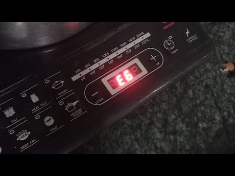 induction stove error E6 problem solution