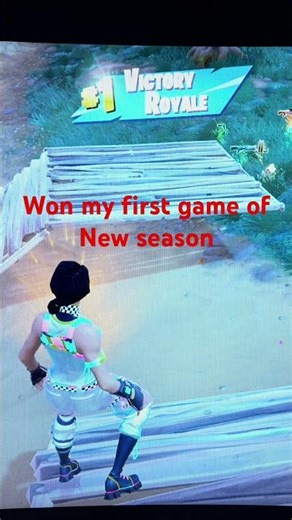 Won my first game #fortnite