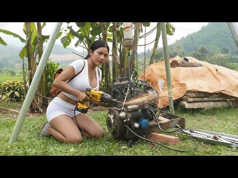 Complete Restoration of a 25HP Diesel Engine from 1989 – Rebuild from Scrap