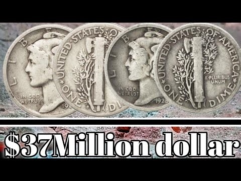 Vintage 1928–1929 U.S. One Dime Collection – Classic Mercury Silver Coin Artwork