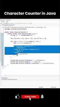 Character Counter in Java | Eclipse Practical Program for Beginners