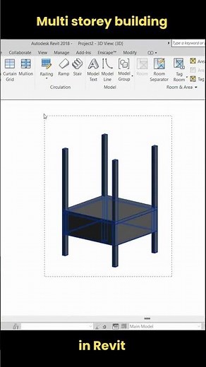 Multi Storey Building in Revit #shorts #revit