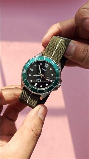 Casio Duro but Different 🔥 Green Bezel + NATO Strap Combo