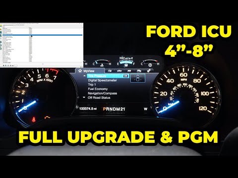 2015F150 4 to 8 inch Instrument cluster FULL UPGRADE With ICM programming using forscan