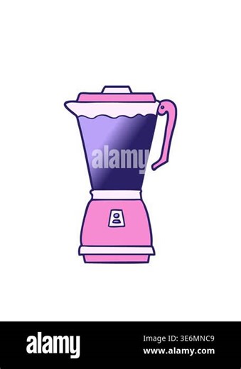 blinking radial lines animation of cartoon food processor Stock Video Footage - Alamy