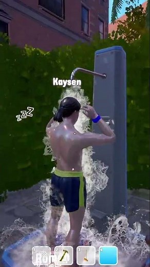 Guest Becomes Shower Mat - Waterpark Simulator