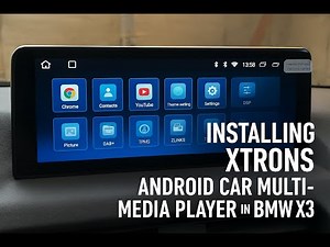 Installing the XTRONS Android Car Multimedia Player in a BMW X3. Android head unit.