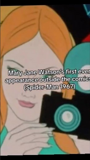 #MaryJane from the #1967 #SpiderMan cartoon.