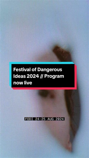 Are you BOLD, BRAVE and CURIOUS? The Festival of Dangerous Ideas is back. We’ve gathered the world's best for a weekend of provocation and inspiration. 87 speakers and artists including 16 international guests across 88 sessions at @Carriageworks Sydney for one massive weekend of danger. 2024 PROGRAM ON SALE NOW. Take a look and book your Festival Multipack now at festivalofdangerousideas.com 🔥 Presented by The Ethics Centre Supported by the NSW Government through Create NSW Strategic Sponsor D