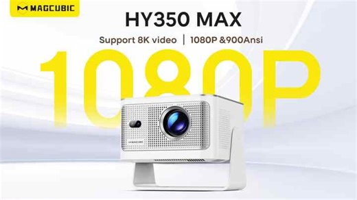 New HY350MAX  Smart Projector LCD Smart Home Theater with WiFi and Built-In Features Auto Focus