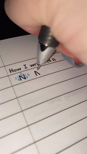 2.1K views | Reply to @my.writing.aesthetic Letter Nn #handwriting #lettern #n #ha... | Kyra Linzi | Facebook