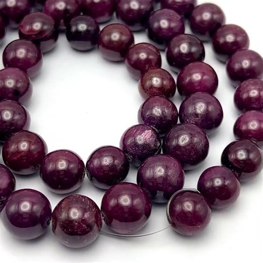 Ruby African Precious 12.0-14.0 mm Ball Plain Cut VS Clarity Merlot Color Loose Gemstone