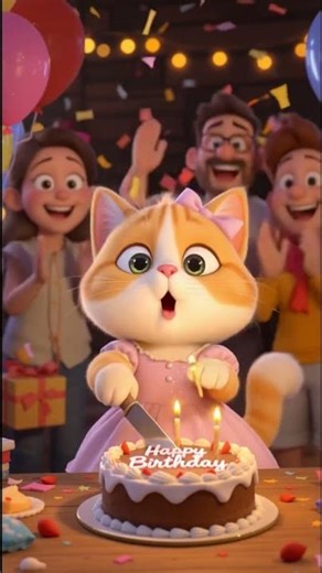 Cow Celebrating Birthday 🎂 | Funny Cow Party Song for Kids | @LabLuluTV Shorts