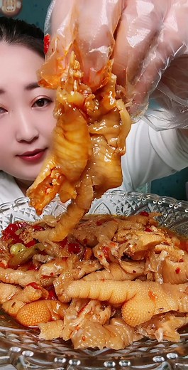 Mukbang chân gà rút xương cay #Mechanga #changa #videoanuong #ancungtiktok #mukbang