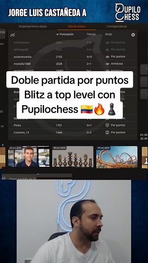 Aprende ajedrez con los comentarios de pupilochess con rivales Top level Blitz😎🔥♟️ #chess #ajedrez #pupilochess #chesslovers #tacticaajedrez #estrategiaajedrez #chesscommunity | Jorge Luis Castaneda