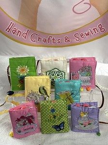 Embroidered Mini Sewing Kit, Handmade Travel Essentials - Etsy