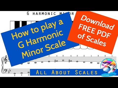How to Play a G Harmonic Minor Scale