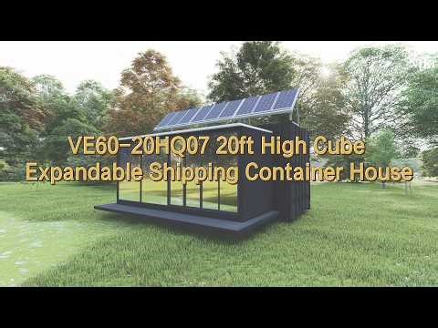 VE60-20HQ07 Expandable 20ft Container Home | 3-4 Bed + Kitchen & Bath Tiny House | VATOH