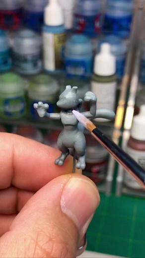 7.2K views · 106 reactions | Painting up Mewtwo form the Pokémon Manga #mewtwo #pokemon #painting #nintendo #sculpting #miniatures #nintendoart #vinyltoys #designertoys #toyart #instaart #instaartist #customtoys #diycrafts #paintingart | Jared Circusbear | Facebook