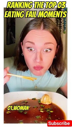 Ranking the top 03 eating fail moments #ranking #funny #shorts