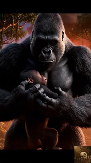 Meteor Explodes in Jungle – Furious Gorilla Saves His Baby From Chaos! #shorts #viral