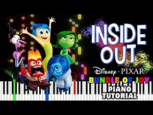 Inside Out (Bundle Of Joy) - PIANO TUTORIAL | DISNEY PIXAR | ANIMATED FILM PIANO MUSIC |