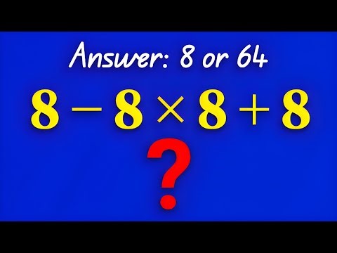🧠 “This Equation Broke the Internet: 8 – 8 × 8 + 8 🤯 Can YOU Solve It?” 🇺🇸 🇨🇦 🇩🇪