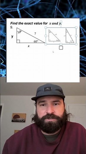 ALGEBRA 2: TRIG - 30, 60, 90 TRIANGLES #algebra2 #tutor #STEM #math
