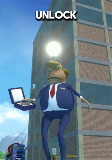 Unlocking the presidential Frog in Amazing Frog? Is pretty easy and here’s how with thenuse of a green arrow jet #indiegames #nobel #amazingfrog #trump #fypシ