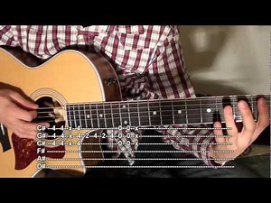 How to play Misery Business Rhythm (Acoustic)