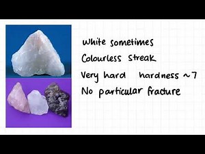 2.5 Minerals Identifying Mineral Samples