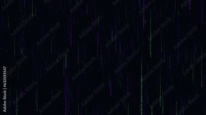 Matrix binary code rain animation Computer binary digital rain information flow technology background. matrix rain digital HEX code. Digital Data Stream Matrix. numbers digits zero ones streams.