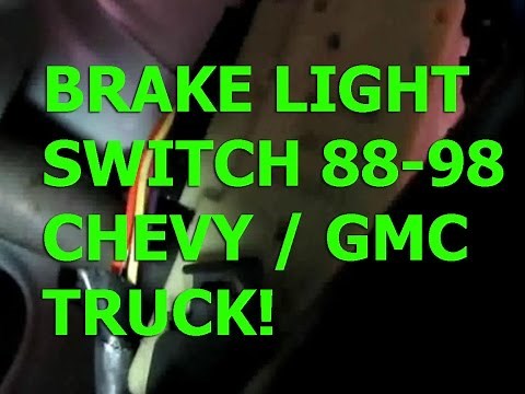 Chevy Silverado 88-98 brake light switch replacement GMC Sierra tahoe Suburban