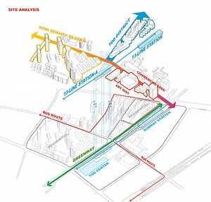 Architecture Axonometric Diagram - landspace arch