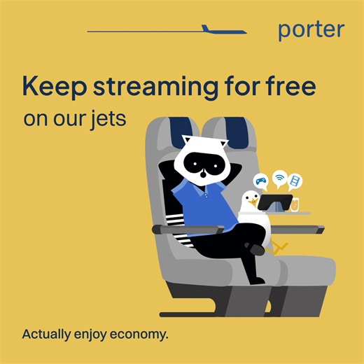 Porter Airlines on Reels