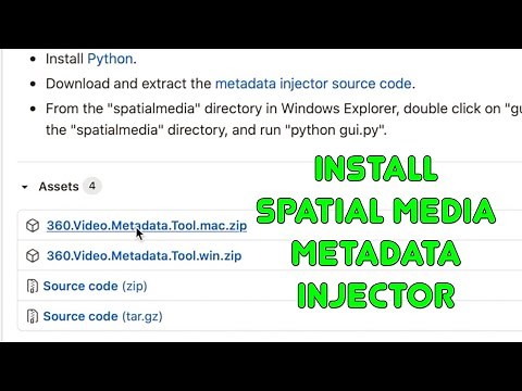 Install Spatial Media Metadata Injector