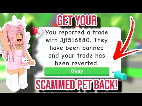 How I Got Back My SCAMMED Pets In Adopt Me! *100% WORKS*