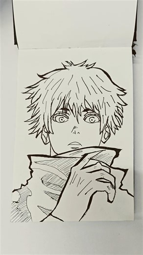 drawing gojo from jujutsu kaisen 🥶✨