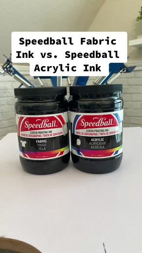 Screen Printing: Speedball Fabric Ink vs. Acrylic Ink