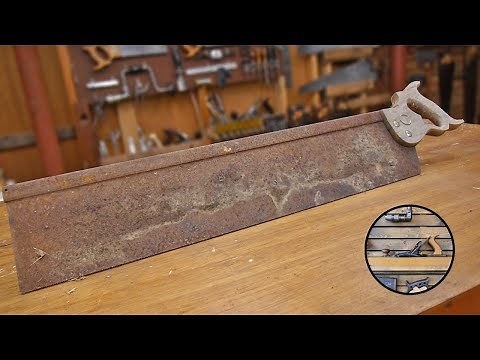 Restoring a vintage Atkins No. 1 mitre box saw | Hand tool restoration