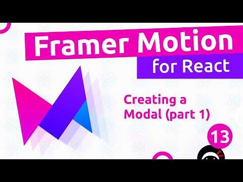 Framer Motion (for React) #13 - Modal Animation (part 1)
