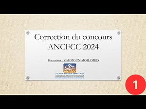 Correction du concours ANCFCC (partie1) Real Estate Conservation bac +2 gestion des entreprises