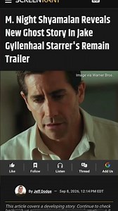 New M. Night Shyamalan movie trailer 👻 #mnightshyamalan #jakegyllenhaal #trailer #horror #news