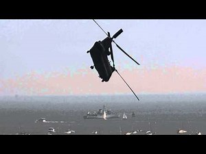 Chinook Display nose down quickstop @Bournemouth Air Fest