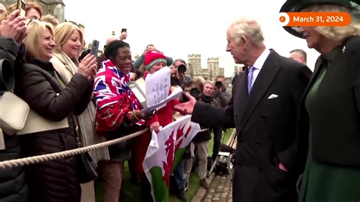 7.9K views · 95 reactions | People lined up outside St. George’s Chapel in Windsor to express their well-wishes to King Charles as he concluded his first public royal event since his cancer diagnosis was announced https://reut.rs/3VY9YWv | Reuters | Facebook