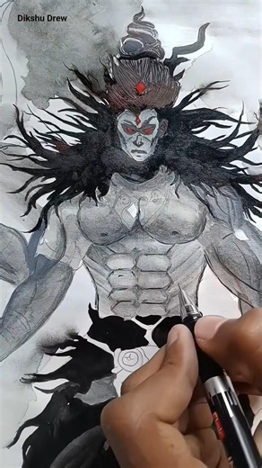 mahadev drawing 🙏 : #shorts